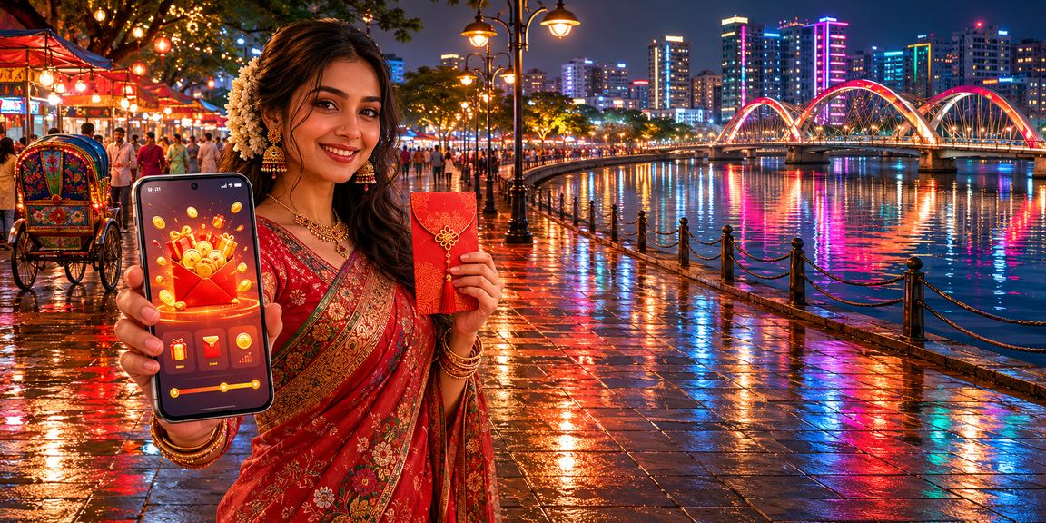 ঢাকার রাতের বাজারে লাল খাম ও ক্যাশব্যাক বোনাসের আনন্দ